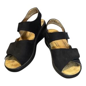 Women's Solidus Luftpolster Special Comfort Sandals Black 5 UK/7 US